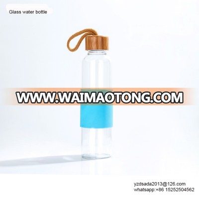 280ml transparent and water-proof food grade glass water bottle