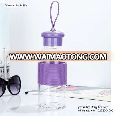 280ml hot selling custom glass water bottle