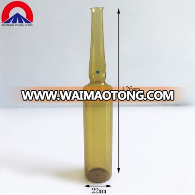 20ml empty amber drug ginseng glass pharmaceutical ampoule bottles