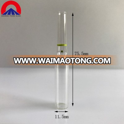 2.5ml Clear empty glass hair or ginseng ampoule for injection factory