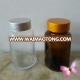 250ml amber glass pharmaceutical bottle for capsules with shiny gold cap